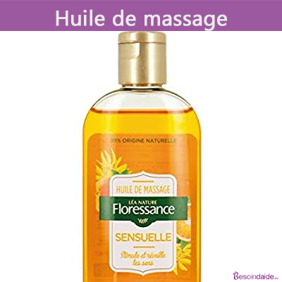 Huile de massage relaxante pour la peau